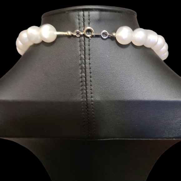 24" Vintage White Fashion Beaded Necklace Lot 2 - Picture 2 of 2